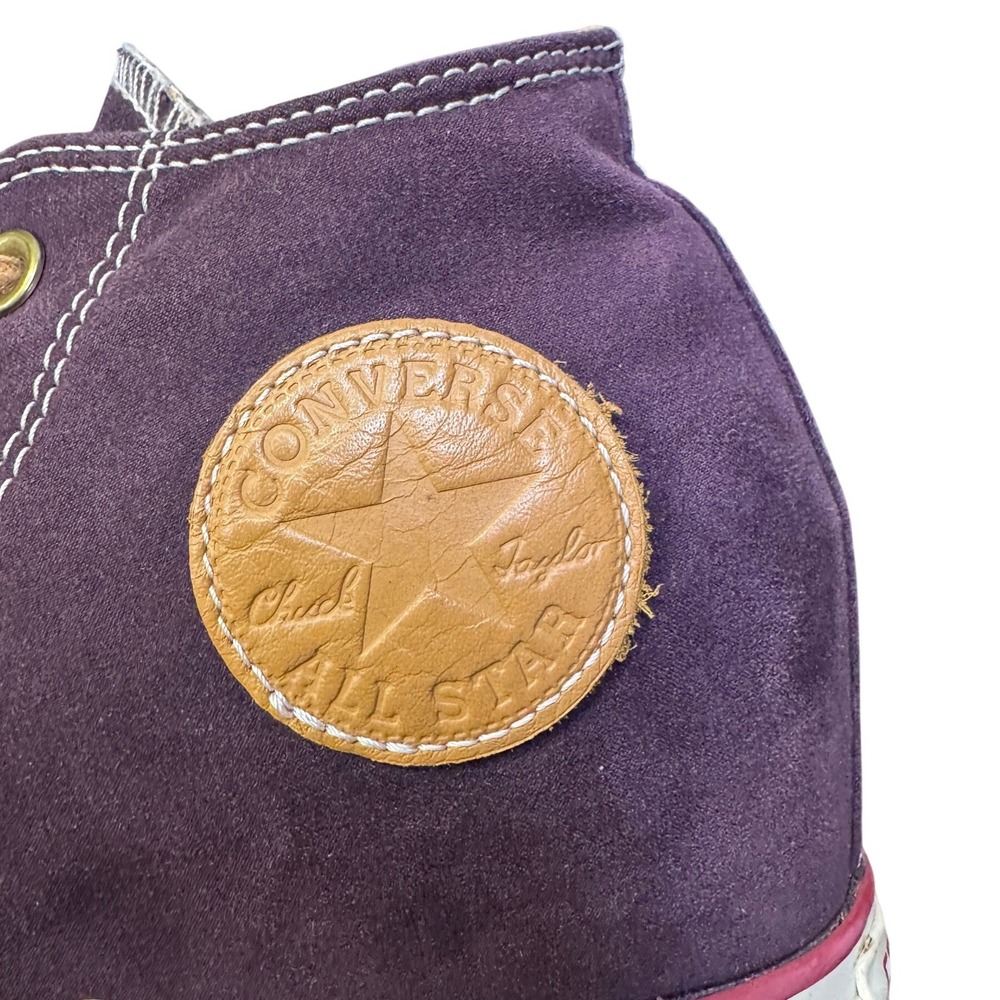 Converse‎ Chuck Taylor All Star Lux Wedge Plum Purple Suede Sneakers Womens 9 - Picture 6 of 9